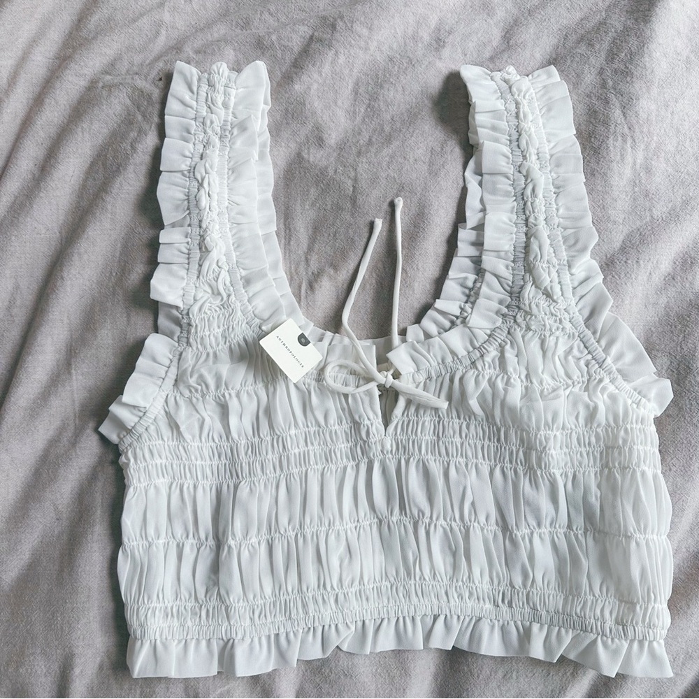 LyreBird Ruched ruffled Bloomer Shorts and Sheet Bralette set Anthropologie med - Picture 15 of 16